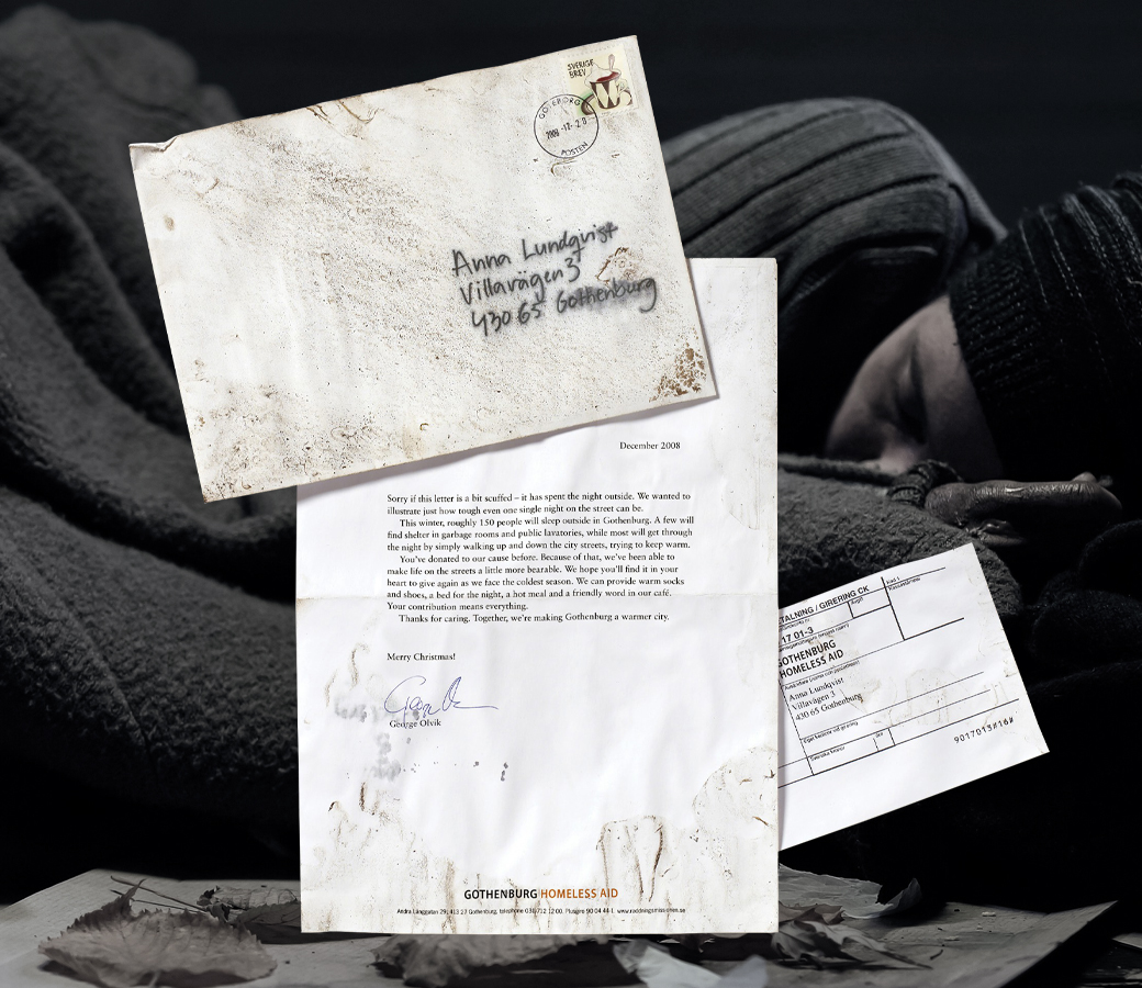 Gothenburg Homeless Aid Panel Photo - Letters