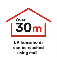 Over 30m UK households can be reached using mail